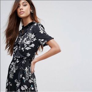 ASOS wrap front floral dress